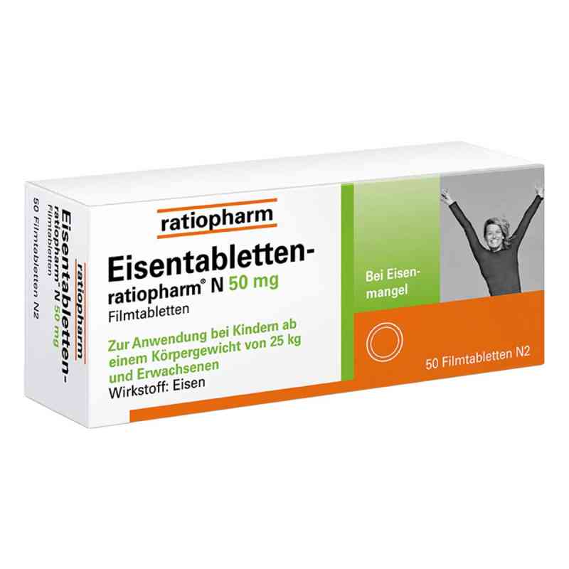 Eisentabletten ratiopharm N 50 mg tabletki powlekane 50 szt. od ratiopharm GmbH PZN 06957696