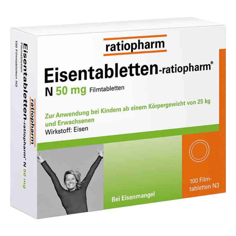 Eisentabletten ratiopharm N tabletki powlekane 50 mg 100 szt. od ratiopharm GmbH PZN 06957905
