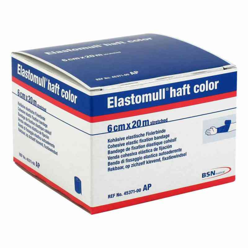 Elastomull haft color 20mx6cm niebieski Binde utrwalający 1 szt. od BSN medical GmbH PZN 01412549
