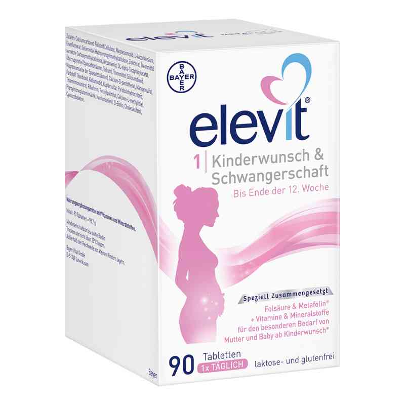 Elevit 1 Kinderwunsch & Schwangerschaft tabletki 90 szt. od Bayer Vital GmbH PZN 11677817