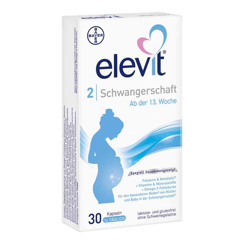 Elevit 2 dla kobie od 13. tygodnia ciąży, kapsułki miękkie 30 szt. od Bayer Vital GmbH PZN 11865944