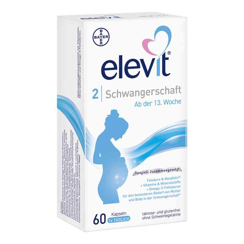 Elevit 2, kapsułki dla kobiet w ciąży  60 szt. od Bayer Vital GmbH PZN 11865950