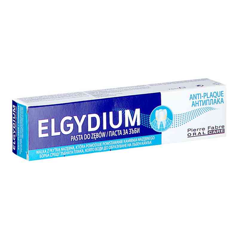Elgydium Anti Plaque antybakteryjna pasta do zębów 75 ml od PIERRE FABRE MEDICAMENT PZN 08303048