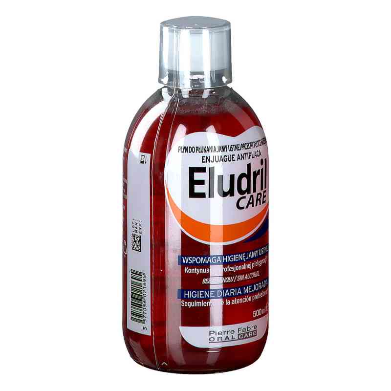 ELUDRIL CARE Płyn do pł.jamy ustnej p/płyt.nazębnej 500 ml od PIERRE FABRE MEDICAMENT PZN 08302694