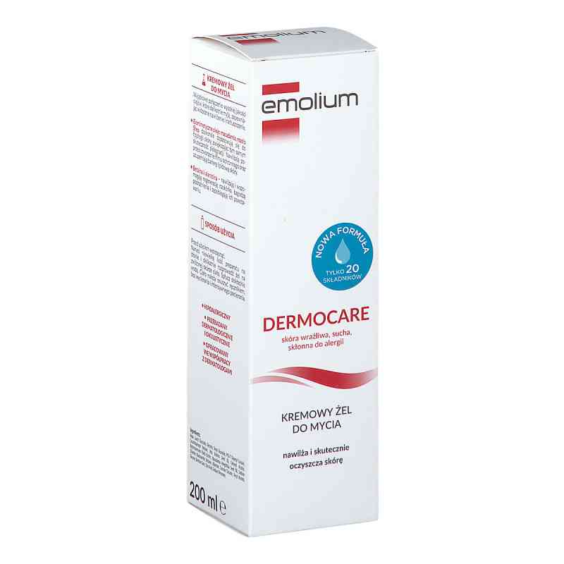 Emolium Dermocare kremowy żel do mycia 200 ml od SANOFI AVENTIS SP. Z O.O. PZN 08301017