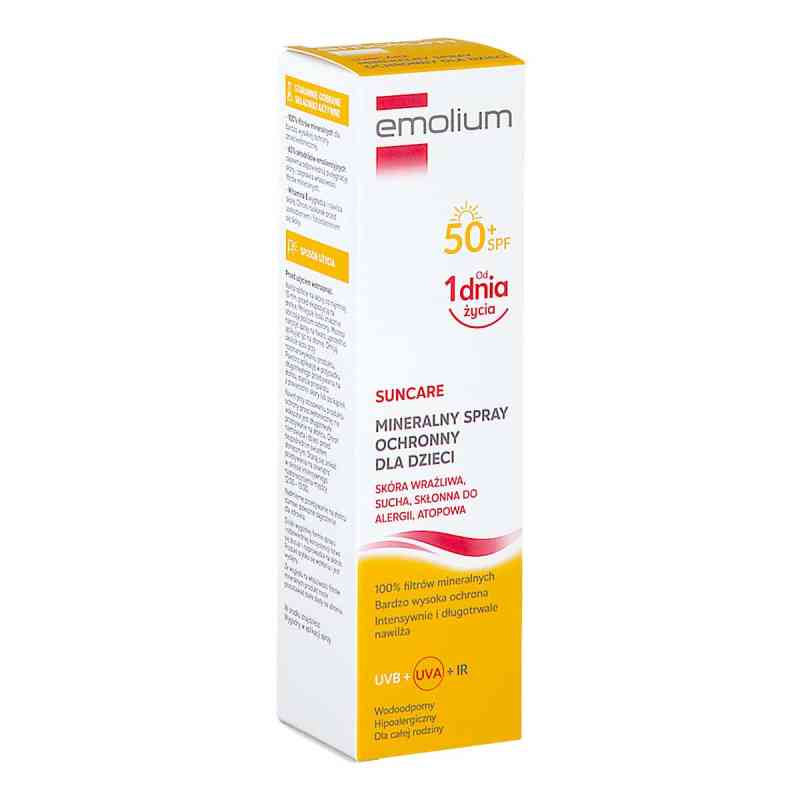 Emolium Suncare mineralny spray ochronny SPF 50+ 100 ml od SANOFI AVENTIS SP. Z O.O. PZN 08301390