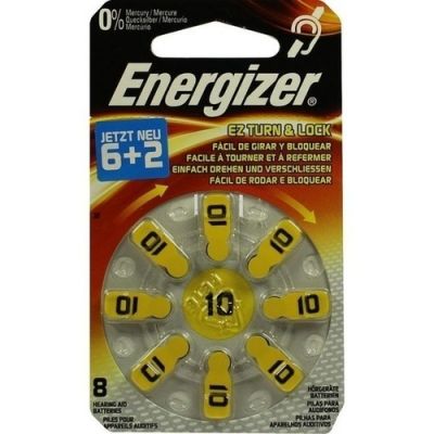 Energizer Hoergeraetebatterie 10 8 szt. od Wellneuss GmbH & Co. KG PZN 09755496