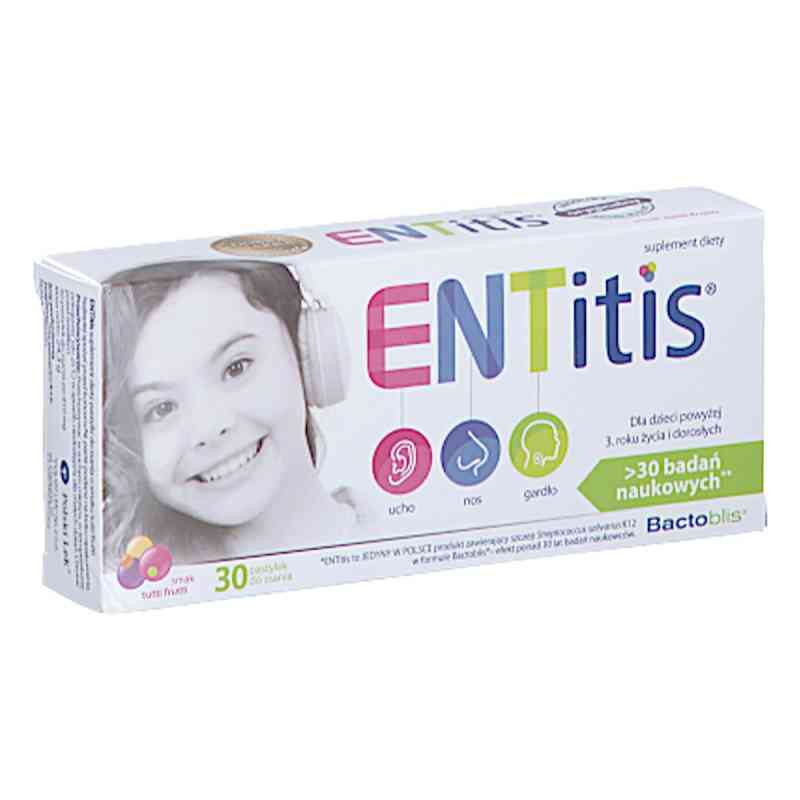 Entitis o smaku tutti frutti pastylki 30  od POLSKI LEK  PZN 08305193