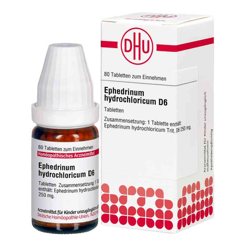 Ephedrinum Hydrochl. D 6 Tabl. 80 szt. od DHU-Arzneimittel GmbH & Co. KG PZN 07167134