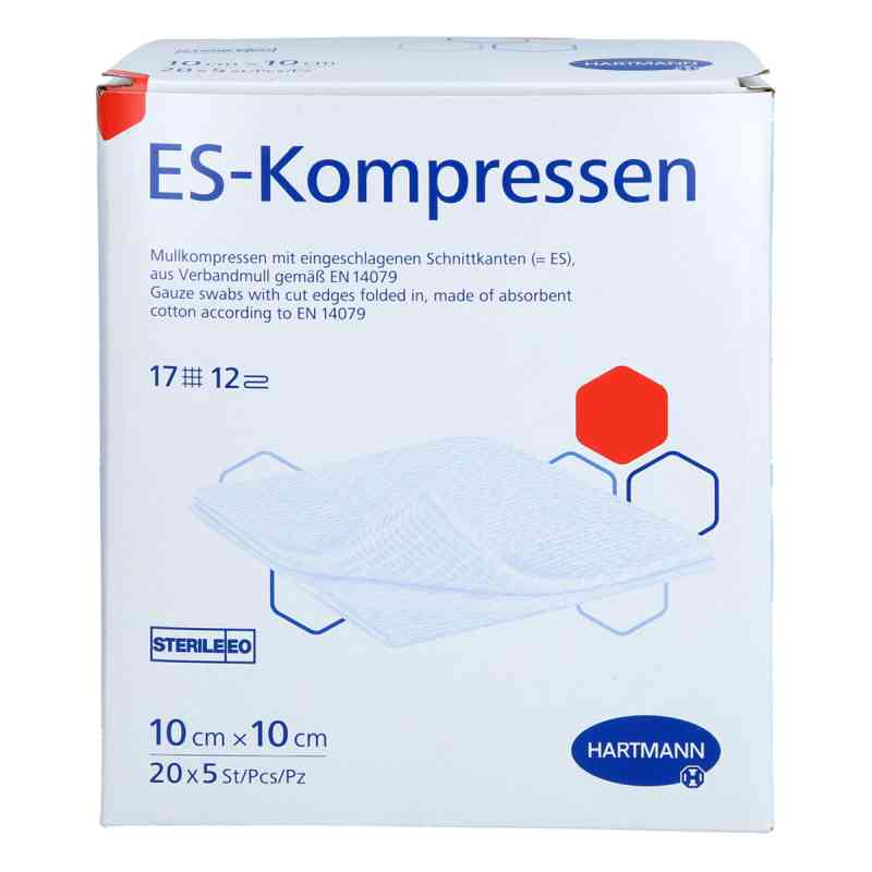 Es-kompressen steril 10x10 cm Grosspackung 20X5 szt. od B2B Medical GmbH PZN 14306837