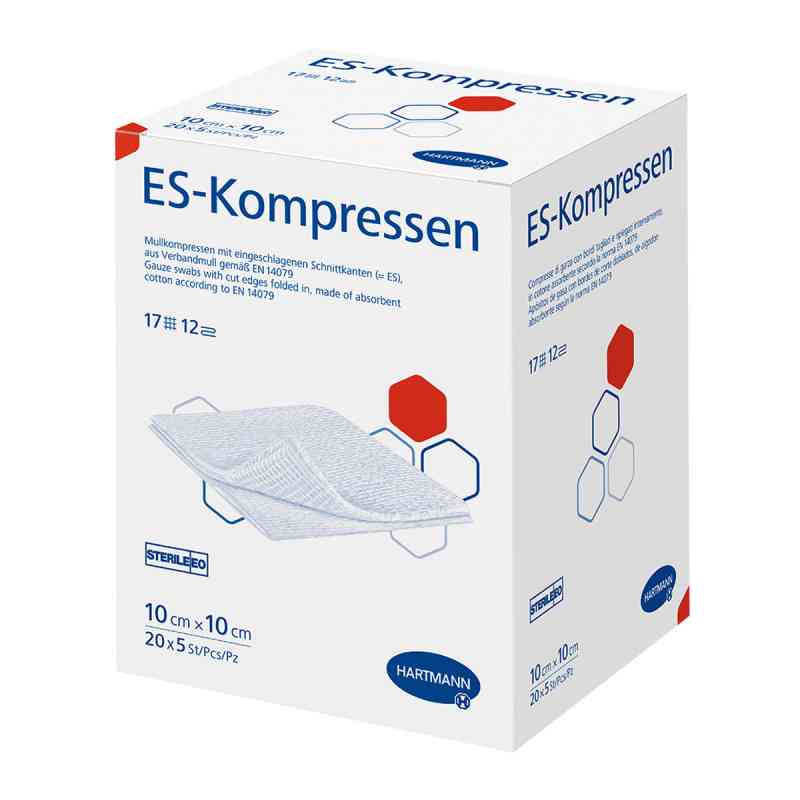 Es-kompressen steril 10x10cm Grosspackung 20X5 szt. od PAUL HARTMANN AG PZN 06454110