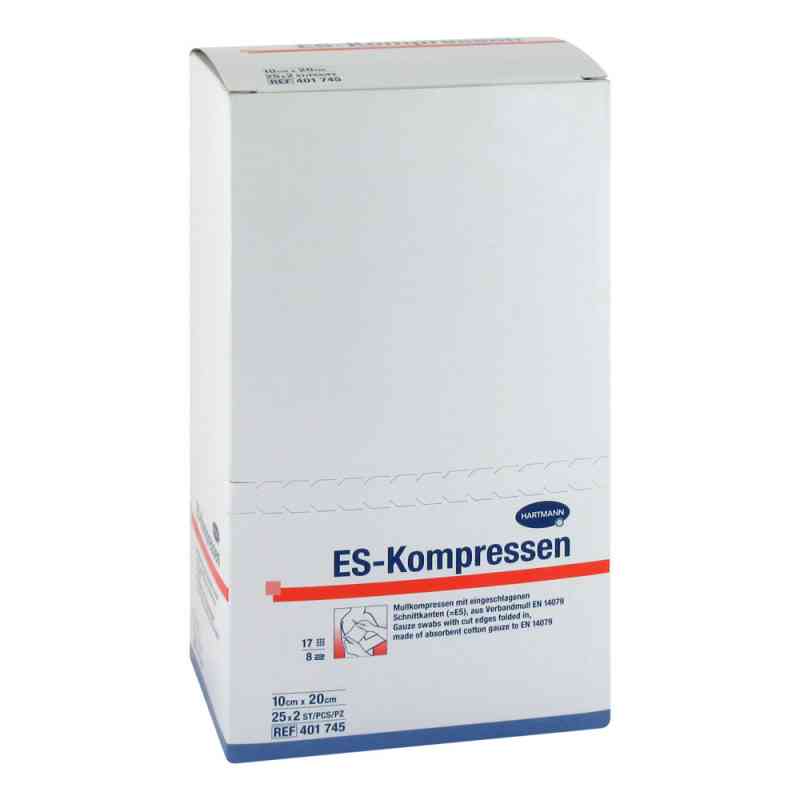 Es-kompressen steril 10x20 cm 8fach 25X2 szt. od B2B Medical GmbH PZN 12559505