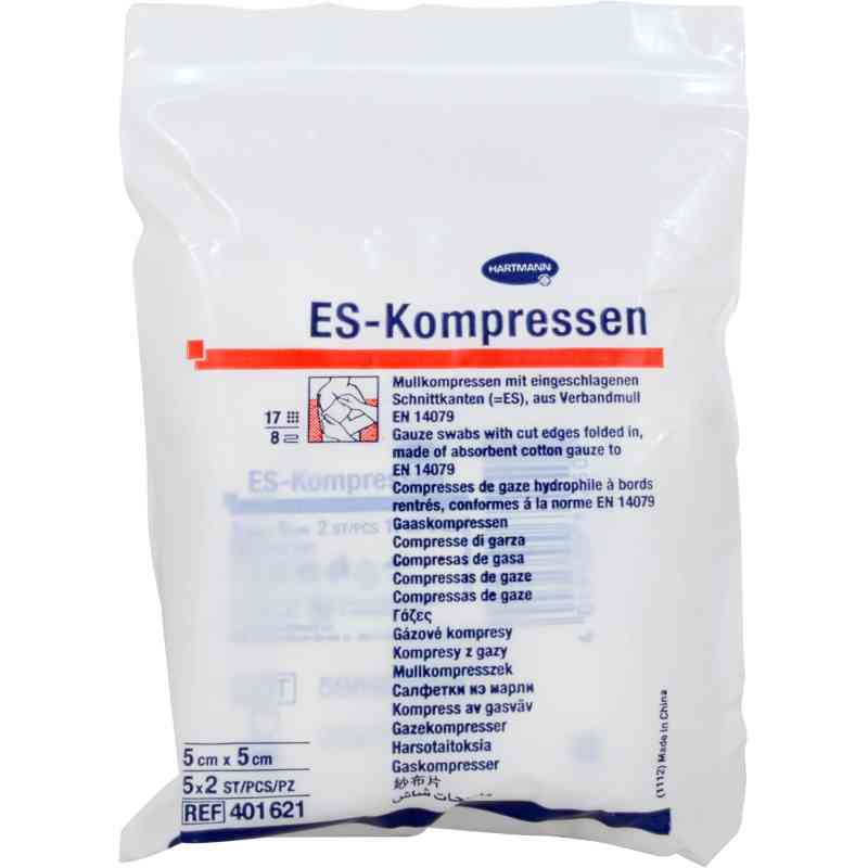 Es-kompressen steril 5x5 cm 8fach 5X2 szt. od 1001 Artikel Medical GmbH PZN 00397799