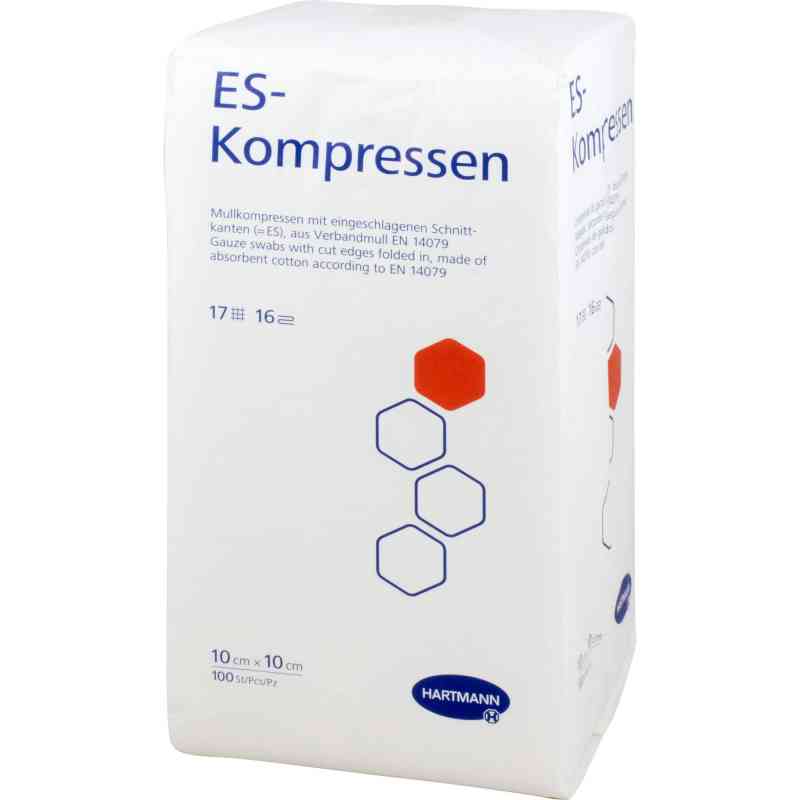 Es-kompressen unsteril 10x10 cm 16fach 100 szt. od 1001 Artikel Medical GmbH PZN 00475298