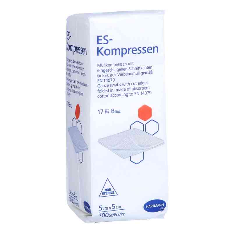 Es-kompressen unsteril 5x5 cm 8fach 100 szt. od B2B Medical GmbH PZN 12559600