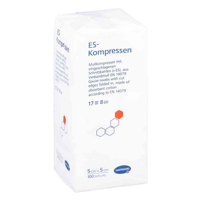 Es-kompresy niesterylne 5x5 cm 8-warstwowe 100 szt. od PAUL HARTMANN AG PZN 01447157