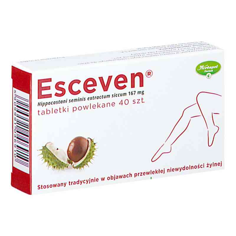 Esceven tabletki powlekane 40  od POZNAŃSKIE ZAKŁADY ZIELARSKIE 