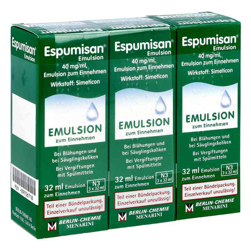Espumisan Emulsion 3X32 ml od BERLIN-CHEMIE AG PZN 09706718
