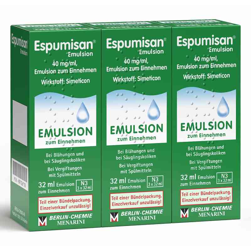 Espumisan Emulsion 3X32 ml od BERLIN-CHEMIE AG PZN 09706718