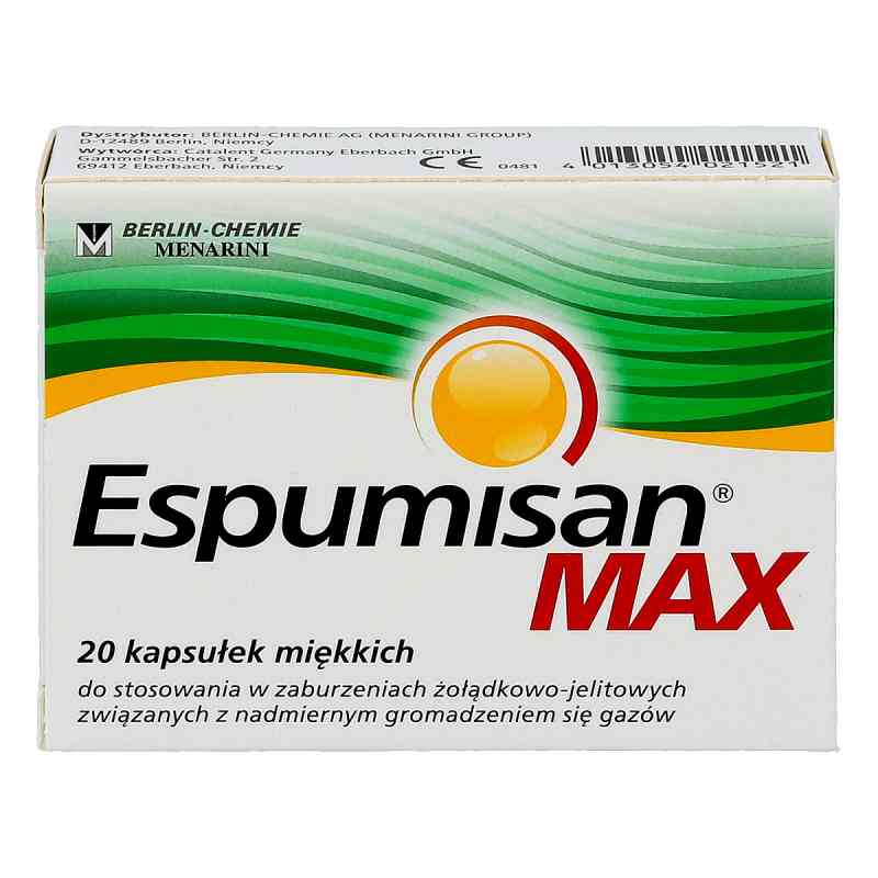 Espumisan MAX kapsułki 20  od R.P. SCHERER GMBH & CO. KG PZN 08300259