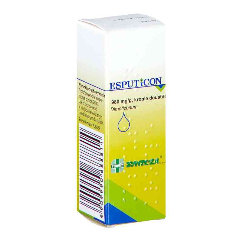 Esputicon krople doustne 5 g od PRZEDSIĘBIORSTWO FARMACEUTYCZNO-CHEMICZNE 