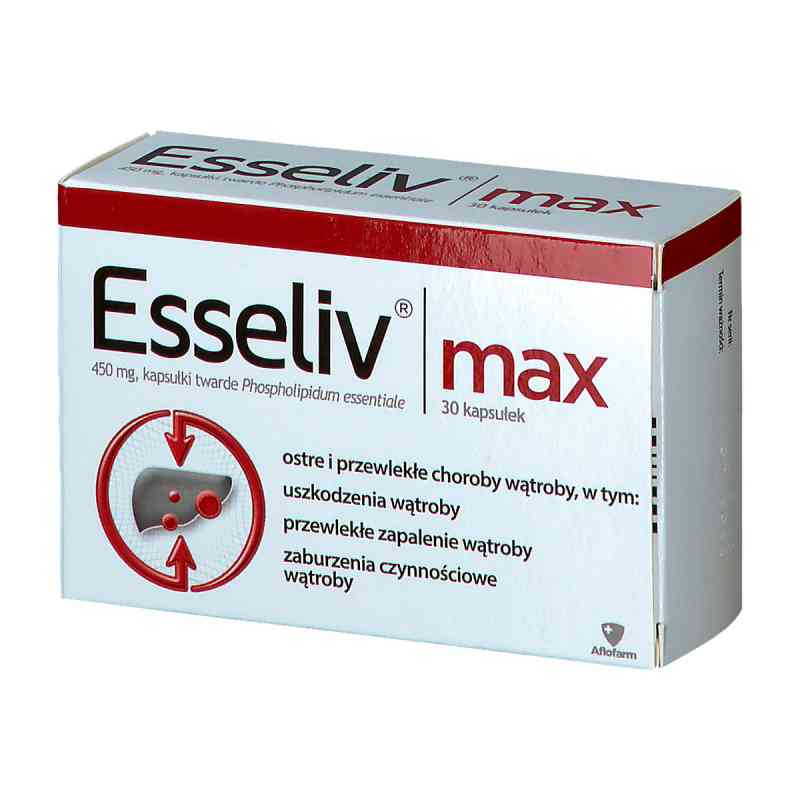 Esseliv Max 450 mg kapsułki 30  od AFLOFARM FABRYKA LEKÓW SP.Z O.O. PZN 08300181