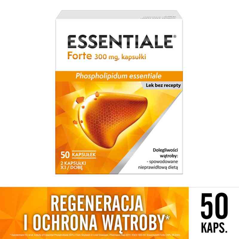 Essentiale forte kapsułki 50 kaps. od A.NATTERMANN & CIE.GMBH PZN 08300005