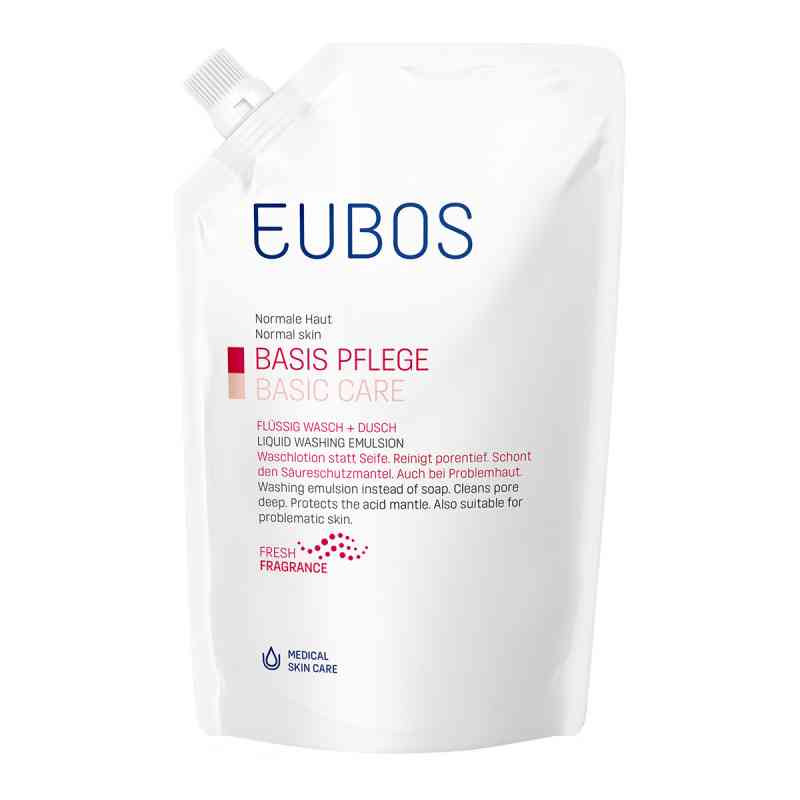 Eubos mydło w płynie o świeżym zapachu saszetka uzupełniająca 400 ml od Dr.Hobein (Nachf.) GmbH PZN 06347070