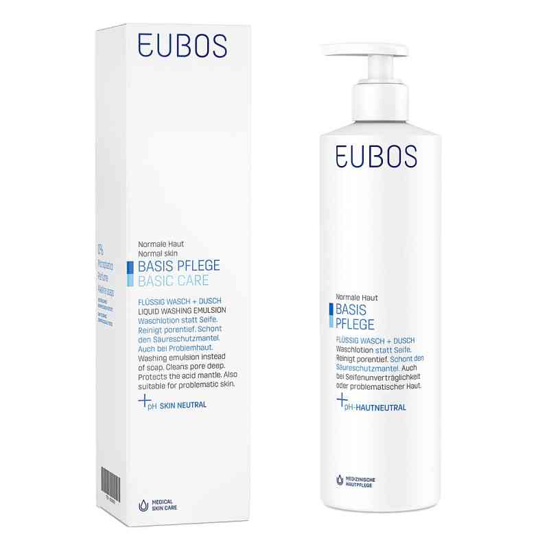 Eubos płyn z dozownikiem bezzapachowy niebieski 400 ml od Dr.Hobein (Nachf.) GmbH PZN 06306993