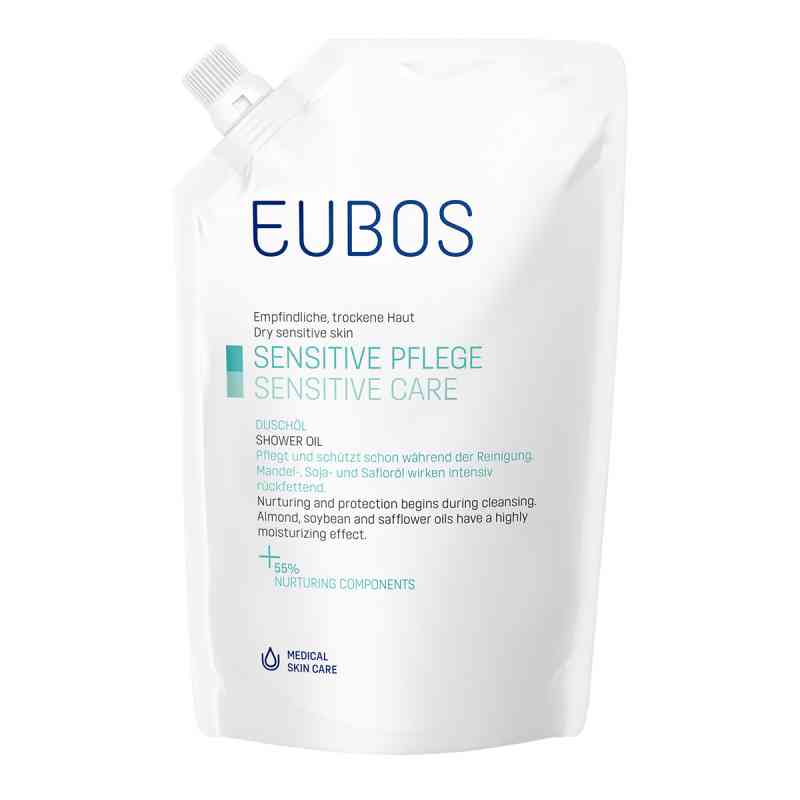 Eubos Sensitive olejek pod prysznic opakowanie uzupełniające 400 ml od Dr.Hobein (Nachf.) GmbH PZN 08652765