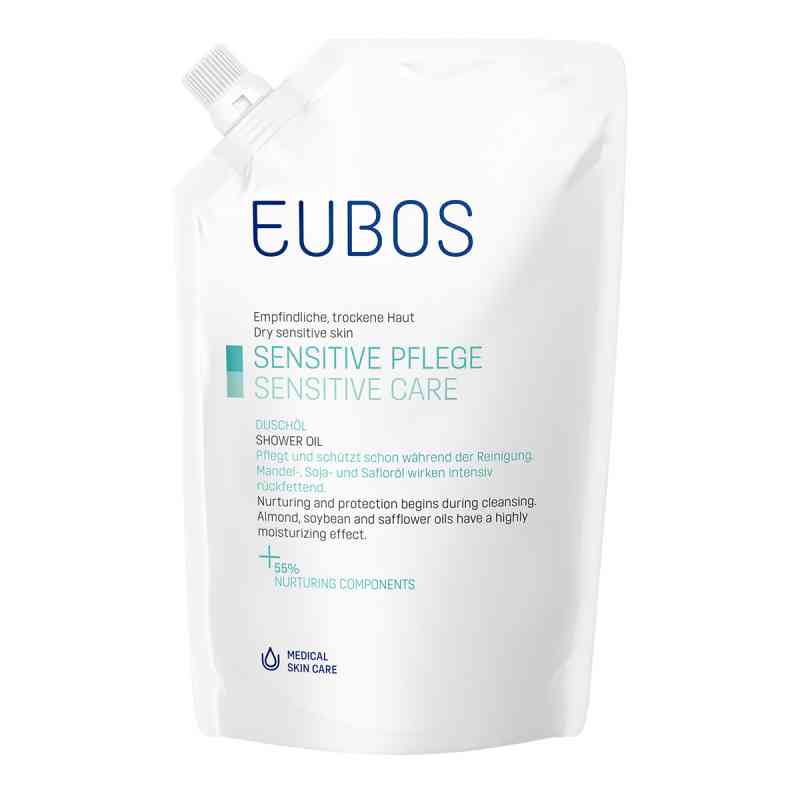 Eubos Sensitive olejek pod prysznic opakowanie uzupełniające 400 ml od Dr.Hobein (Nachf.) GmbH PZN 08652765
