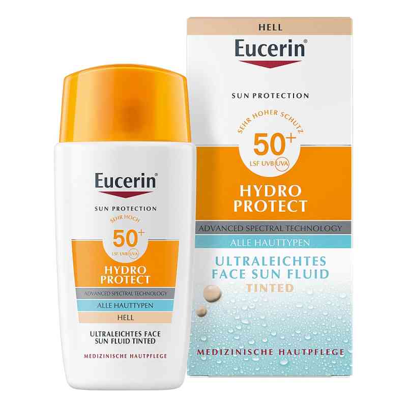 Eucerin Sun Fluid Hydro Protect Face Hell Lsf 50+ 50 ml od Beiersdorf AG Eucerin PZN 19460767