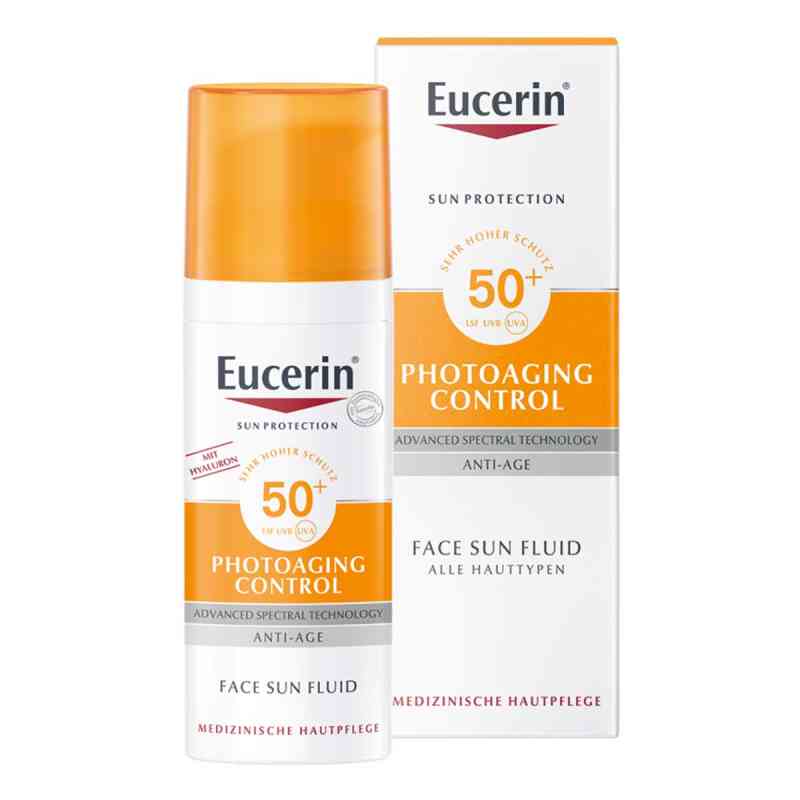 Eucerin Sun Fluid Photoaging Control SPF 50+ fluid ochronny prze 50 ml od Beiersdorf AG Eucerin PZN 13827988