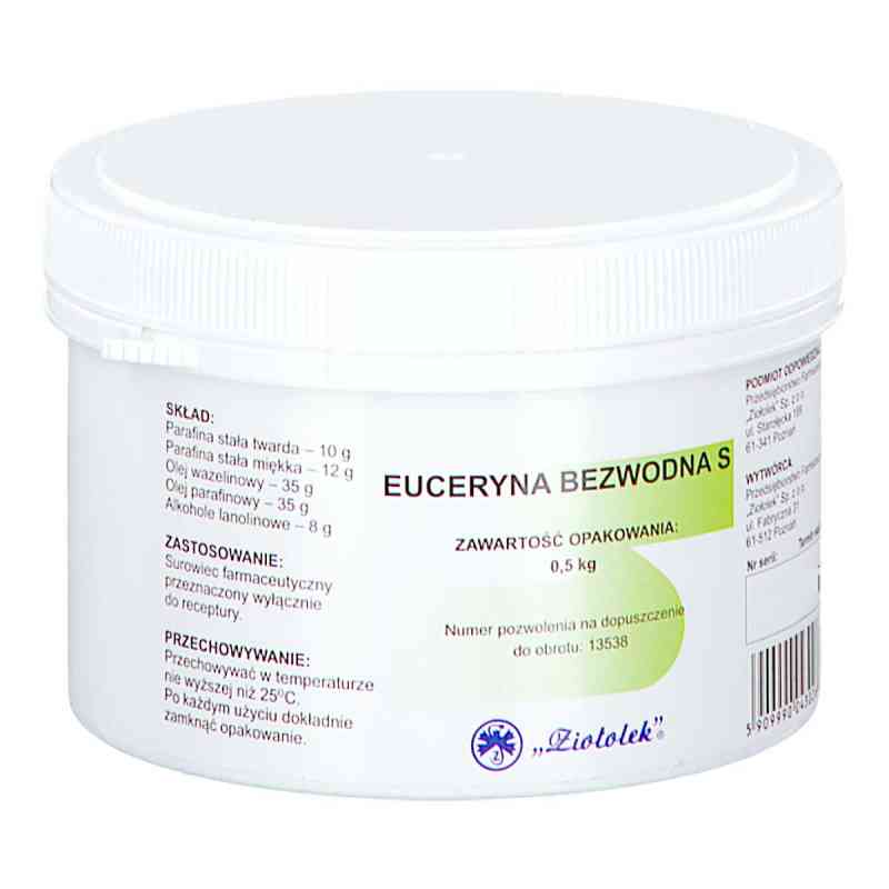 Euceryna bezwodna S (Rec.) 500 g od PRZEDSIĘBIORSTWO FARMACEUTYCZNE 