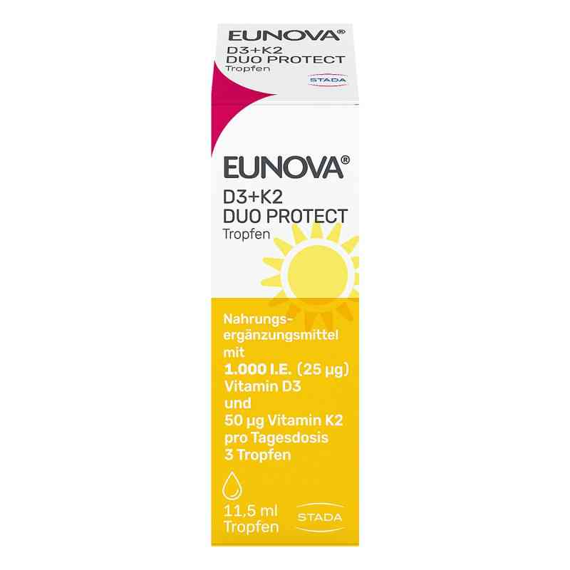 Eunova Duoprotect D3+K2 1000 I.e./50 µg krople 11.5 ml od STADA Consumer Health Deutschland GmbH PZN 14133578