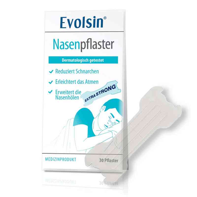 Evolsin przezroczysty plaster do nosa – ekstra mocny 30 szt. od Evolsin medical UG (haftungsbeschränkt) PZN 18875035