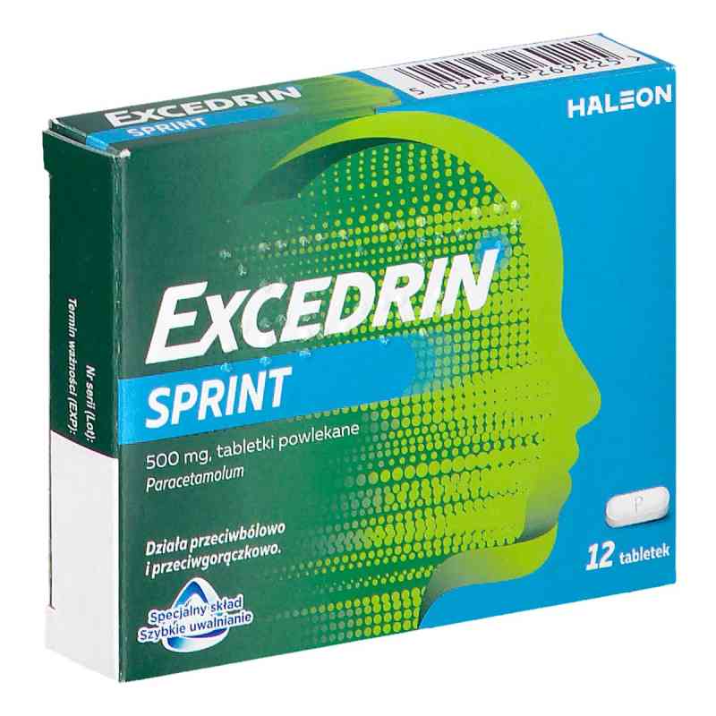 Excedrin Sprint tabletki 12  od HALEON ITALY MANUFACTURING S.R.L PZN 08306162