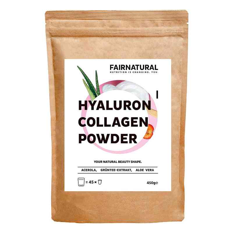Fairnatural Kollagen Hyaluron Pulver + Witamina C 450 g od MedGoNET GmbH PZN 19815779