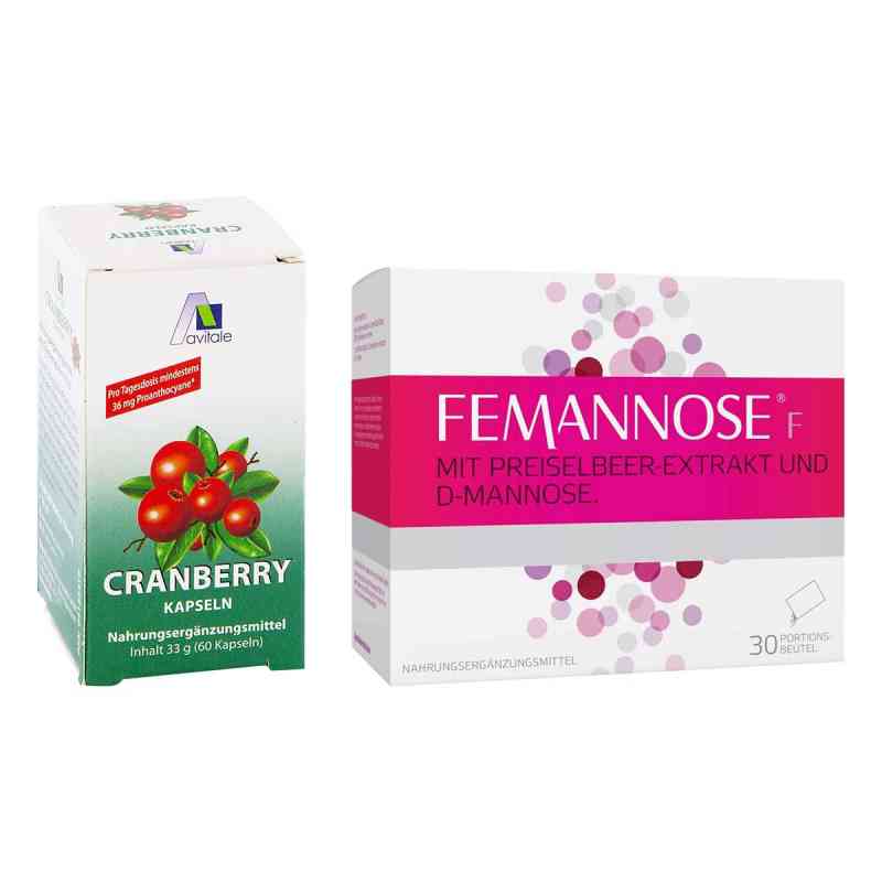 Femannose N Granulat  und Cranberry Kapseln 400 mg 1 op. od  PZN 08101216