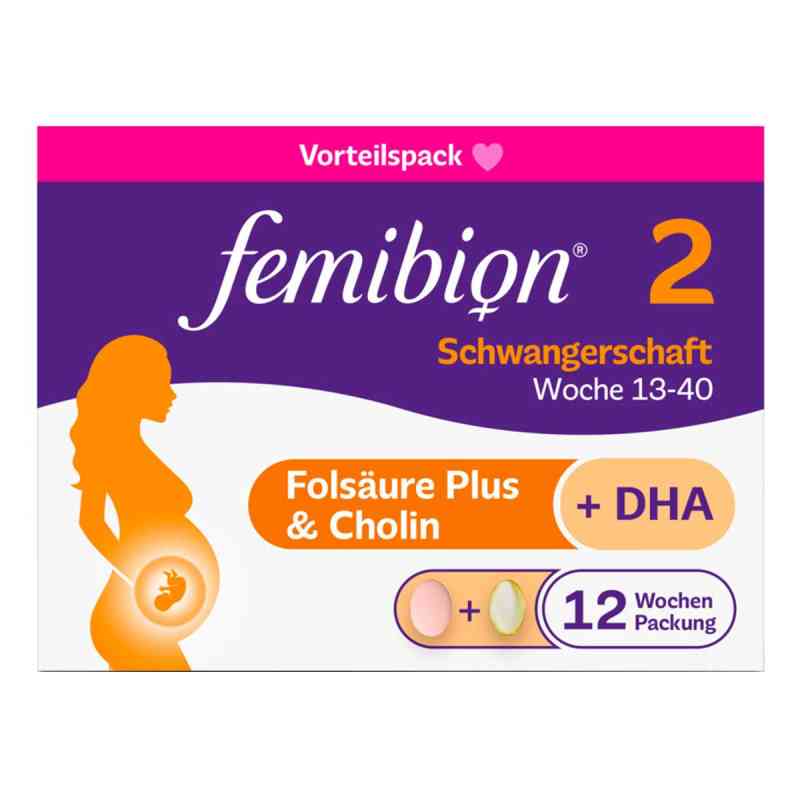 Femibion 2 tabletki + kapsułki dla kobiet w ciąży 2X84 szt. od WICK Pharma - Zweigniederlassung der Procter & Gam PZN 15200029