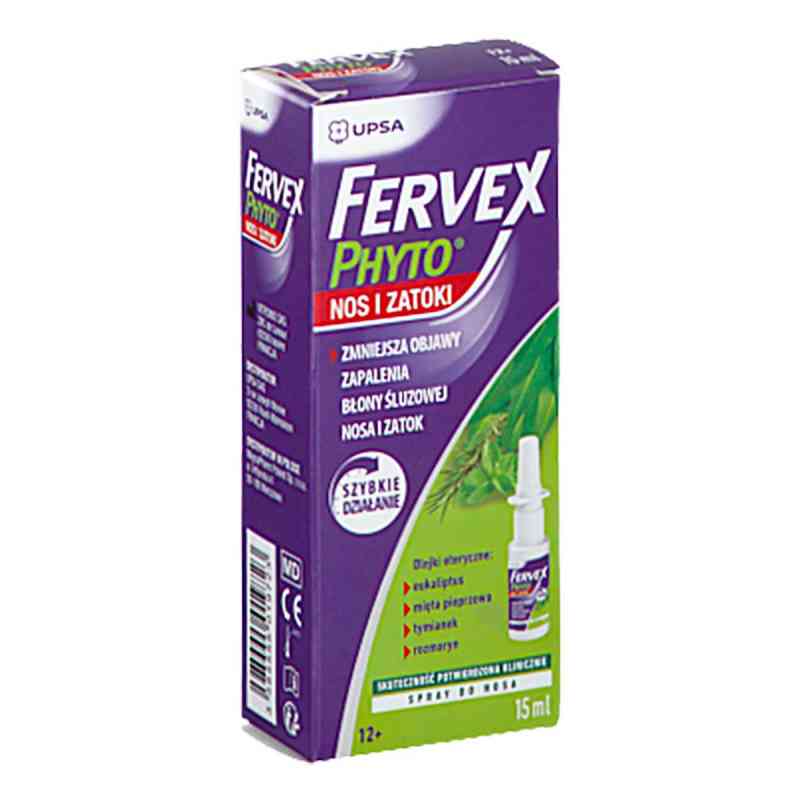 Fervex Phyto Nos I Zatoki Spray do nosa 15 ml od VITRO-BIO PZN 08304790