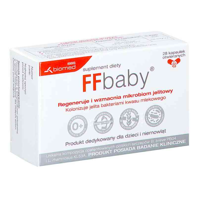 FFbaby kapsułki 28  od INSTYTUT BIOTECHNOLOGII SUROWIC I SZCZEPIONEK BIOM PZN 08303772