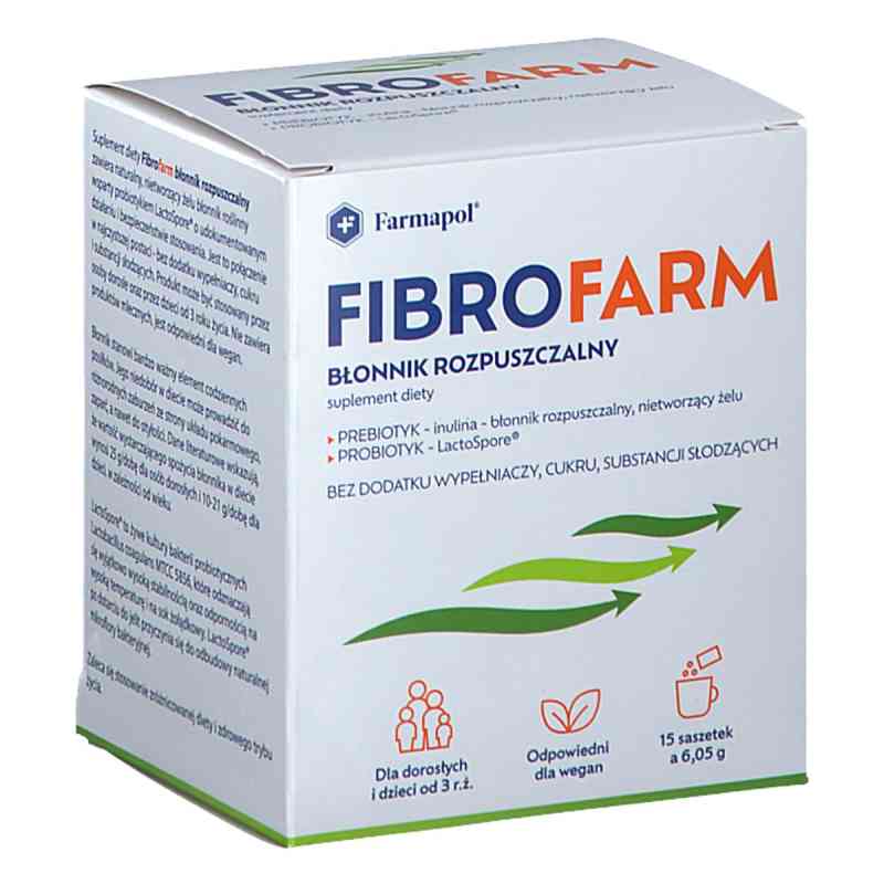 Fibrofarm Błonnik Rozpuszczalny saszetki 15  od PRZEDS. FARMACEUTYCZNE 