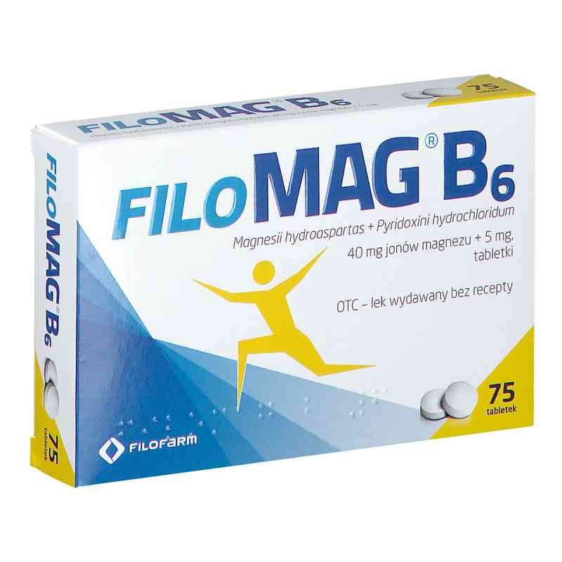 Filomag B6 75  od FARMACEUTYCZNA SPÓŁDZIELNIA PRACY FILOFARM PZN 08301354