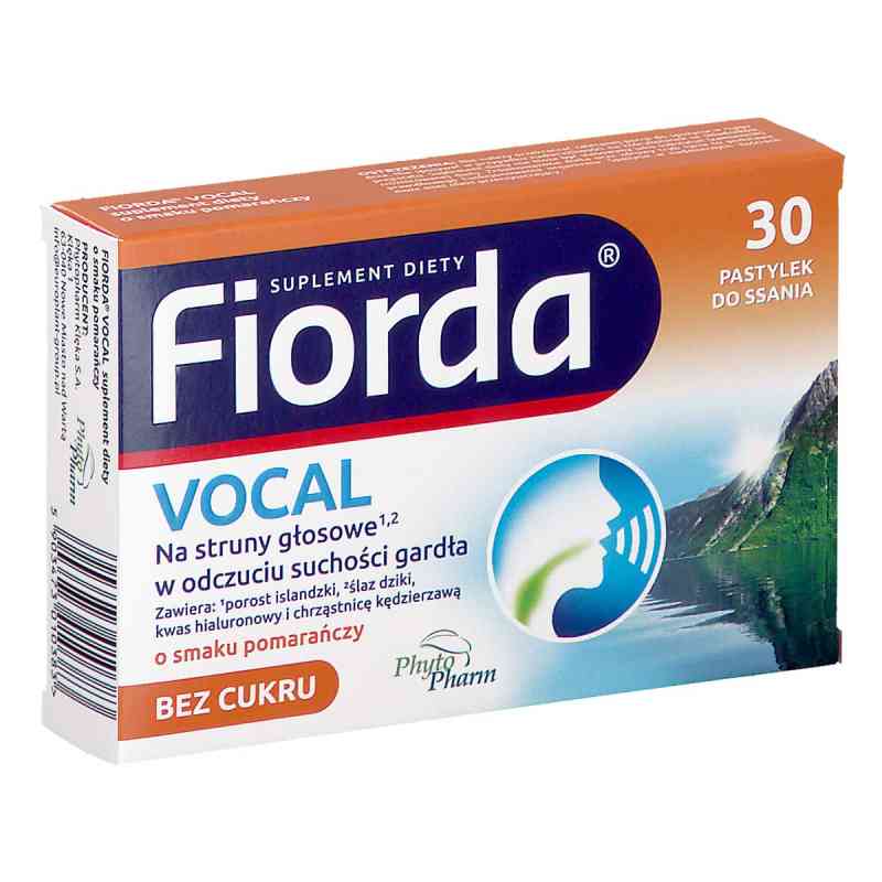 Fiorda Vocal o smaku pomarańczowym pastylki bez cukru 30  od PHYTOPHARM KLĘKA S.A. PZN 08305768