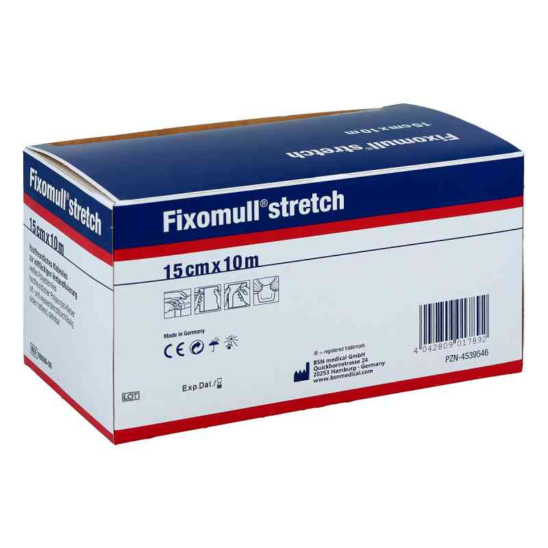 Fixomull stretch 10mx15cm gaza 1 szt. od BSN medical GmbH PZN 04539546