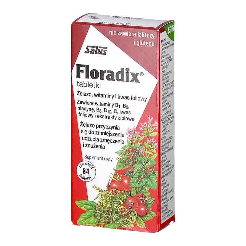 Floradix tabletki 84 tabl. od SALUS HAUS DR.MED. OTTO GREITHER NACHF. GMBH & CO. PZN 08300268