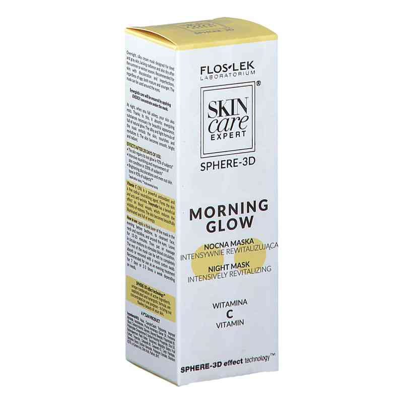 FLOS-LEK SKIN CARE EXPERT SPHERE-3D MORNING GLOW Nocna maska int 50 ml od LABORATORIUM KOSMETYCZNE 