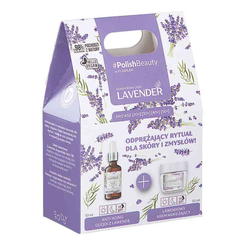 FLOS-LEK Zestaw LAVENDER (Lawendowy Krem Nawilżający dzień/noc i 50 ml od LABORATORIUM KOSMETYCZNE 