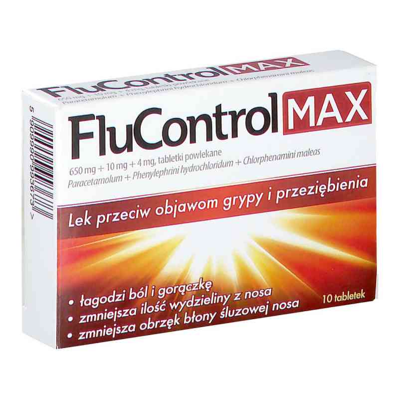Flucontrol Max tabletki powlekane 10  od AFLOFARM FABRYKA LEKÓW SP.Z O.O. PZN 08302819